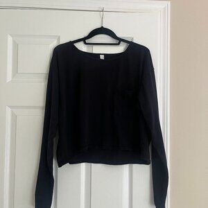 American Apparel long sleeve crop top